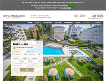 Tablet Screenshot of hotelateneapark.com